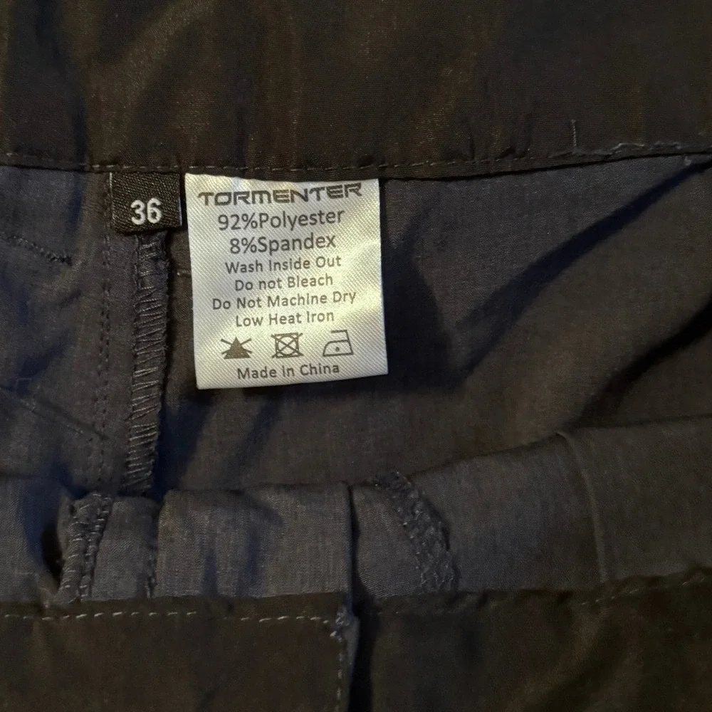 Tormenter Mens Fishing Shorts Gray Size 36 Performance Stretch Board Shorts